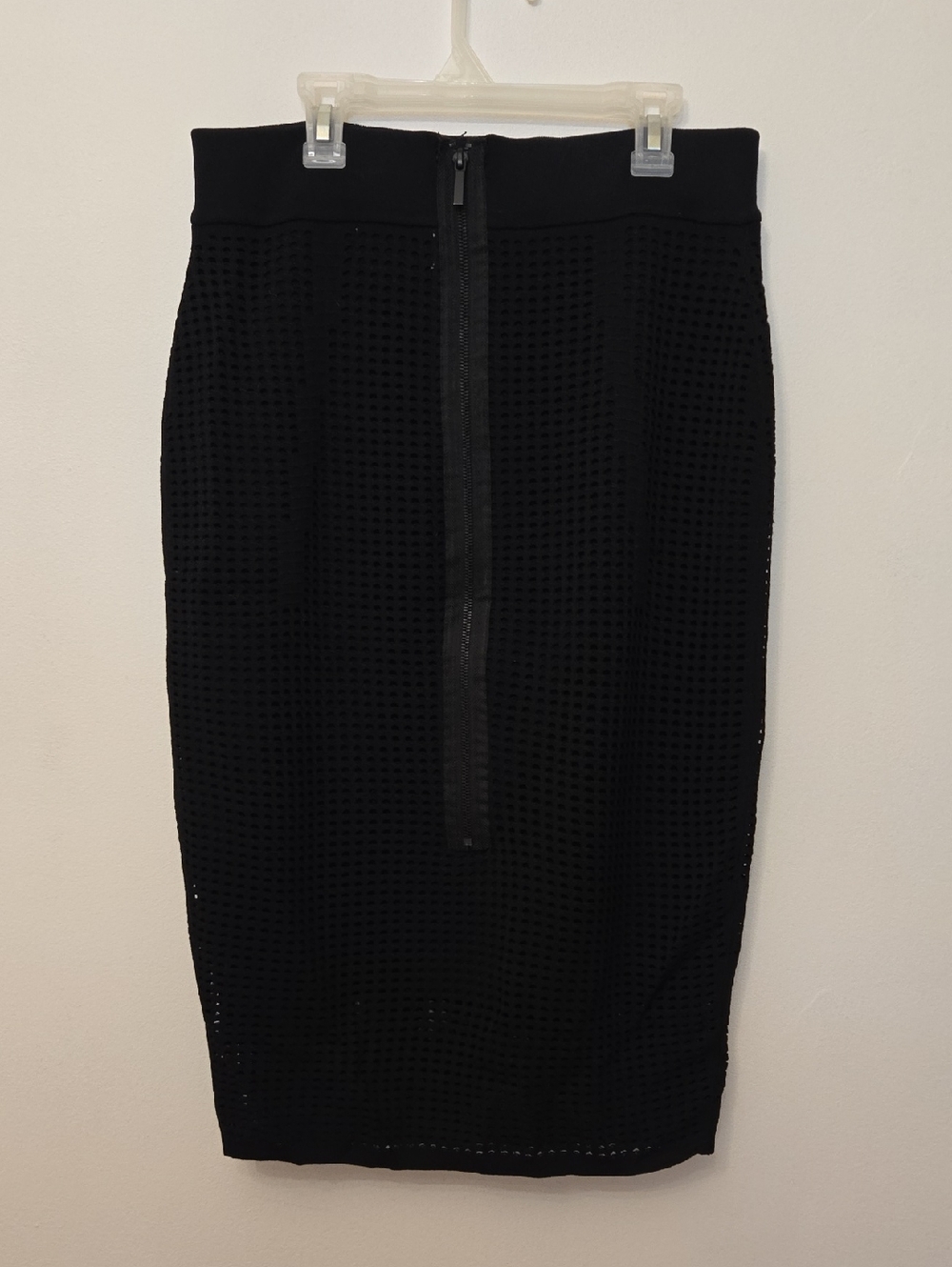 John + Jenn Black Pencil Skirt with Back Zip